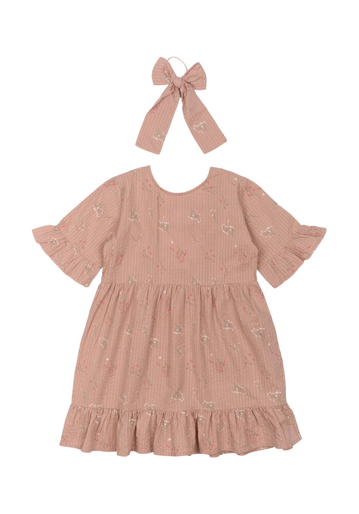 The New TNOlinam S_S Dress Adobe Rose AOP