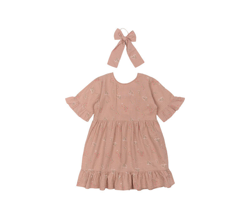 The New TNOlinam S_S Dress Adobe Rose AOP