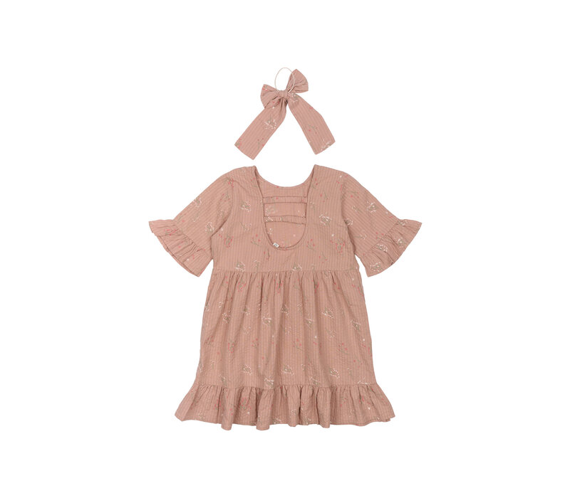 The New TNOlinam S_S Dress Adobe Rose AOP