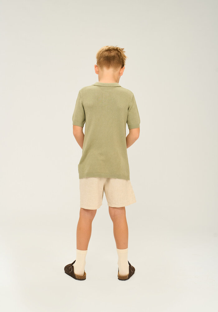 The New TNOrlando S_S Knit Polo Tea