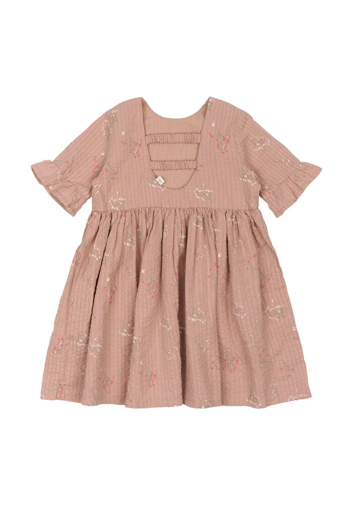 The New TNSTOline S_S Dress Adobe Rose AOP