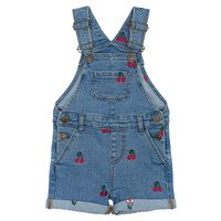 The New TNSTNayla Short Denim Dungarees Light Blue Denim EMB