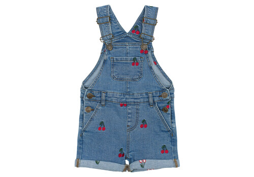 The New The New TNSTNayla Short Denim Dungarees Light Blue Denim EMB
