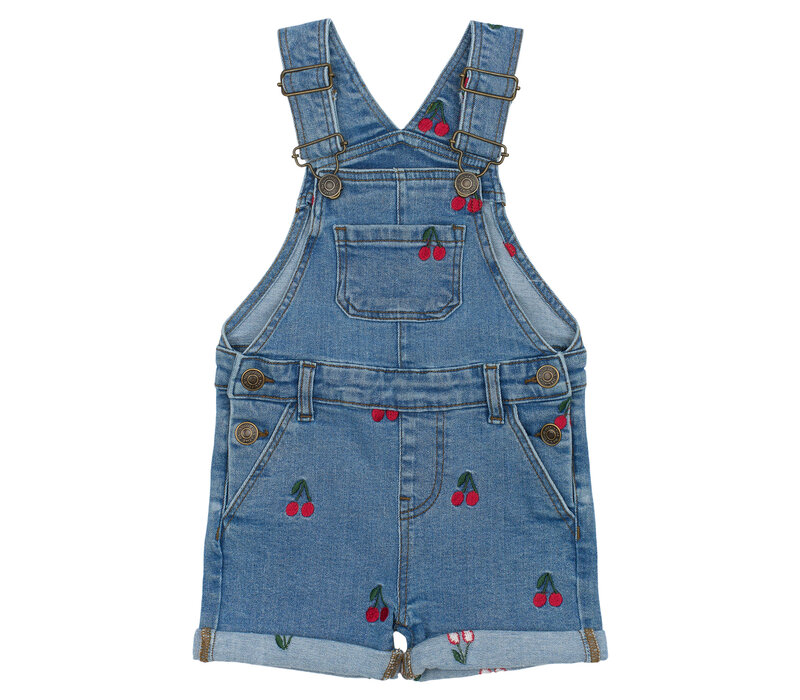 The New TNSTNayla Short Denim Dungarees Light Blue Denim EMB