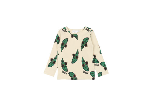 The New The New TNSTNevi L_S Rib Tee White Swan AOP