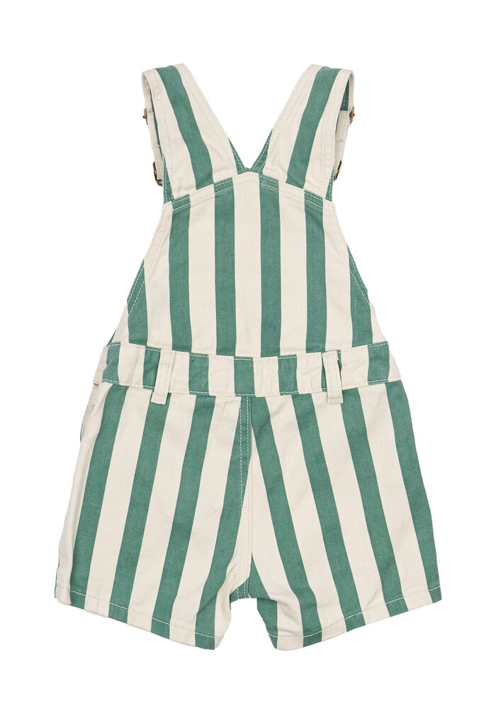 The New TNSTNewman Short Dungarees Bottle Green Striped