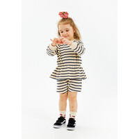 The New TNSTNat Uni Shorts Mood Indigo Striped