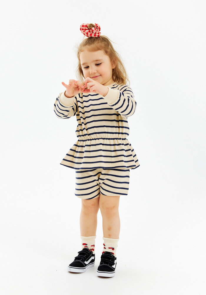 The New TNSTNat Uni Shorts Mood Indigo Striped