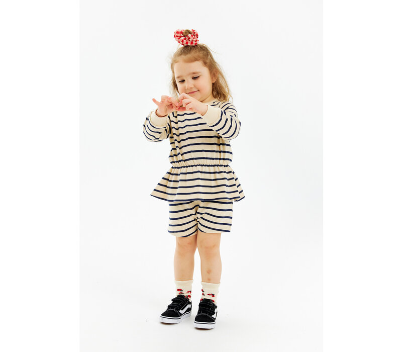 The New TNSTNat Uni Shorts Mood Indigo Striped