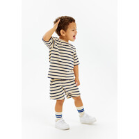 The New TNSTNat Uni OS S_S Tee Mood Indigo Striped