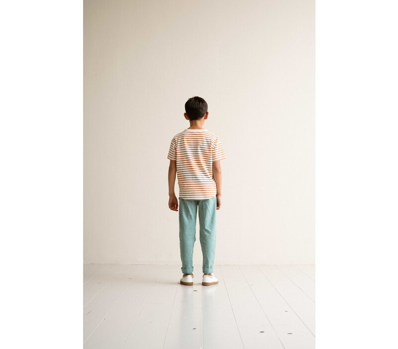 House of Jamie Oversized Pocket Tee Canyon Small Stripes