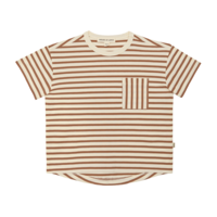 House of Jamie Oversized Pocket Tee Canyon Small Stripes