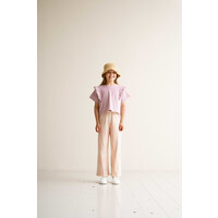 House of Jamie Relaxed Ruffled Tee Rose Lilac