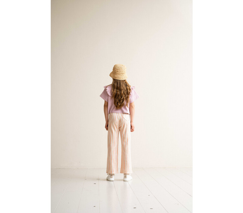 House of Jamie Relaxed Ruffled Tee Rose Lilac