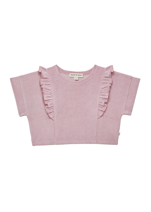 House of Jamie House of Jamie Relaxed Ruffled Tee Rose Lilac
