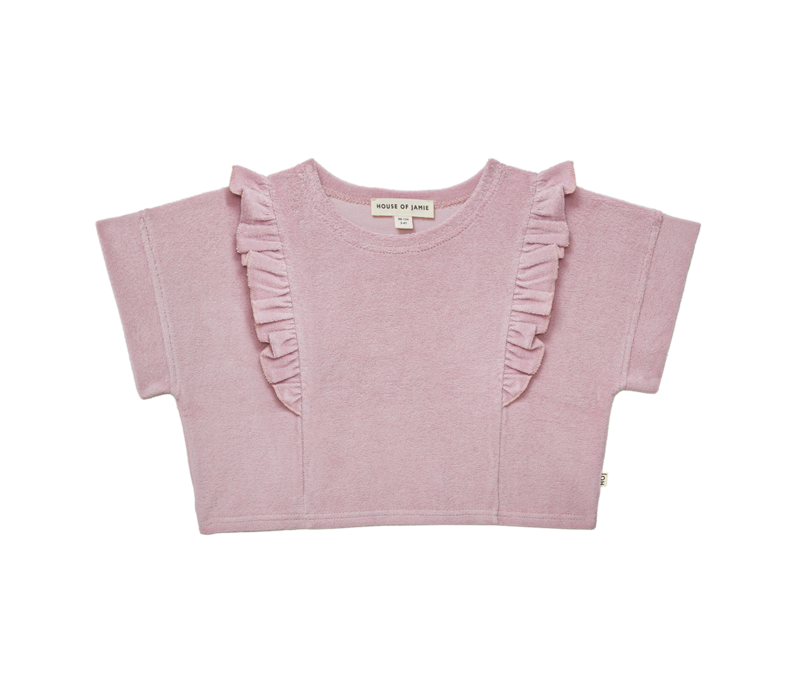 House of Jamie Relaxed Ruffled Tee Rose Lilac