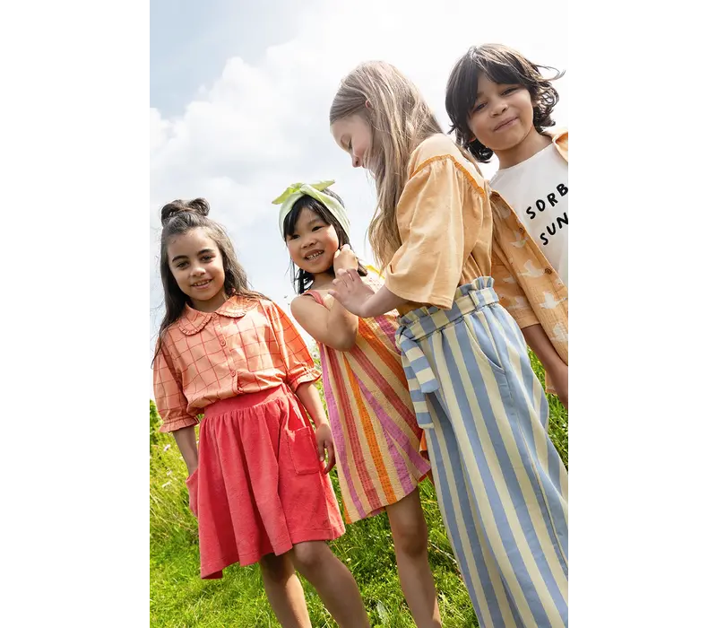 Sproet & Sprout Blouse girls check print  Blush