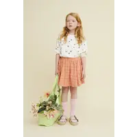 Sproet & Sprout Skirt pockets check print  Blush