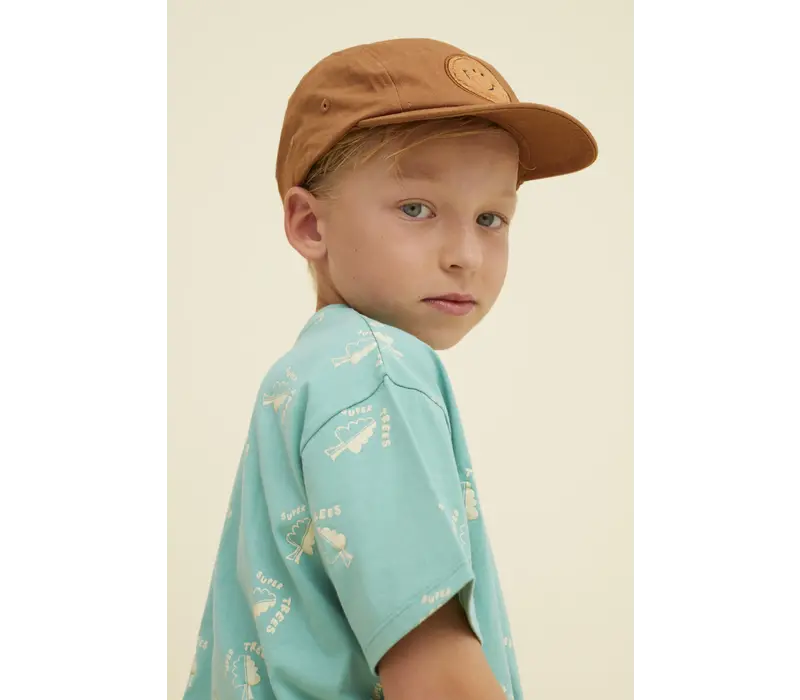 Sproet & Sprout T-shirt pocket trees print  Botanical green