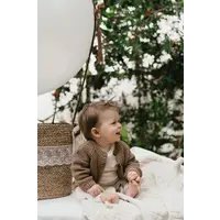 A Tiny Story baby cardigan caramel