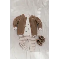 A Tiny Story baby cardigan caramel