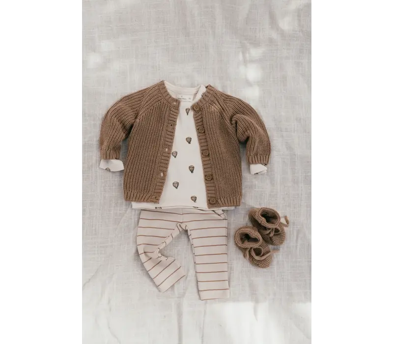 A Tiny Story baby cardigan caramel