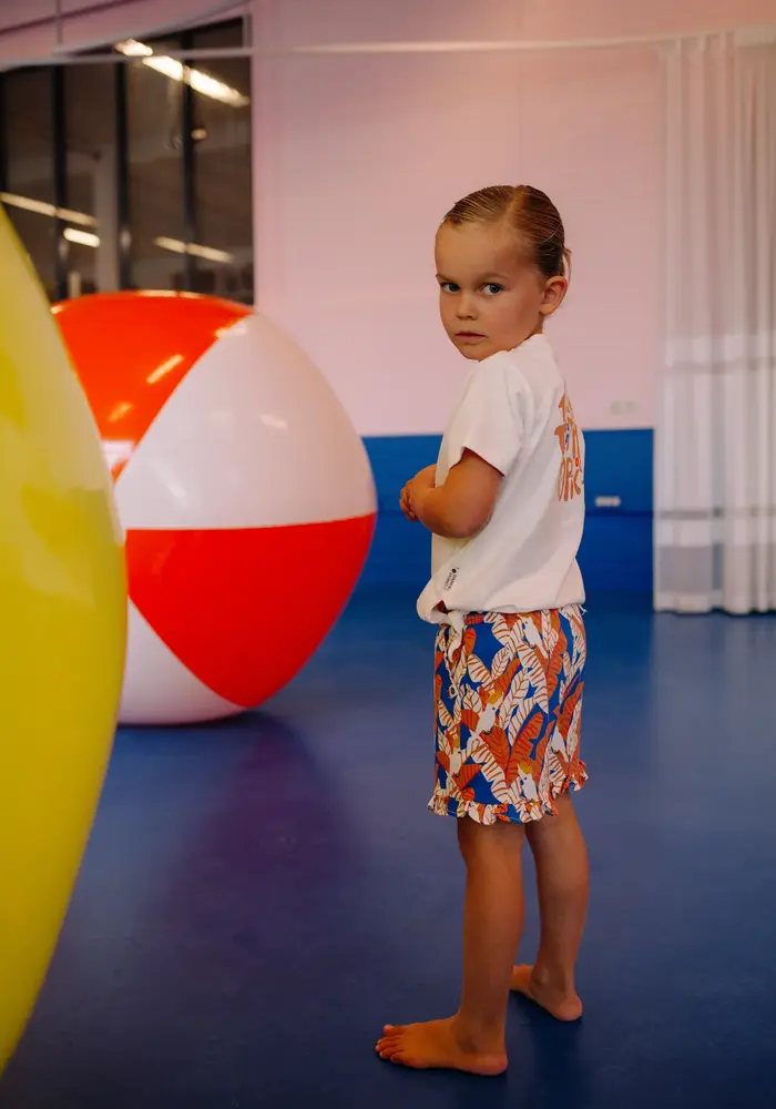 Stains and Stories girls short cobalt