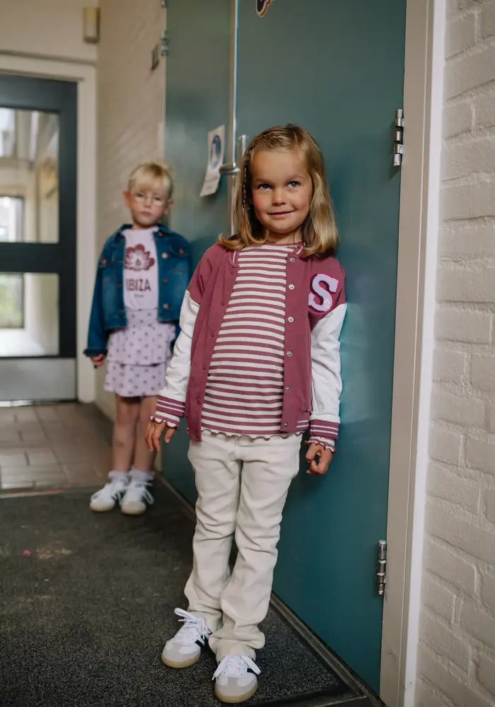 Stains and Stories girls flared denim ivory