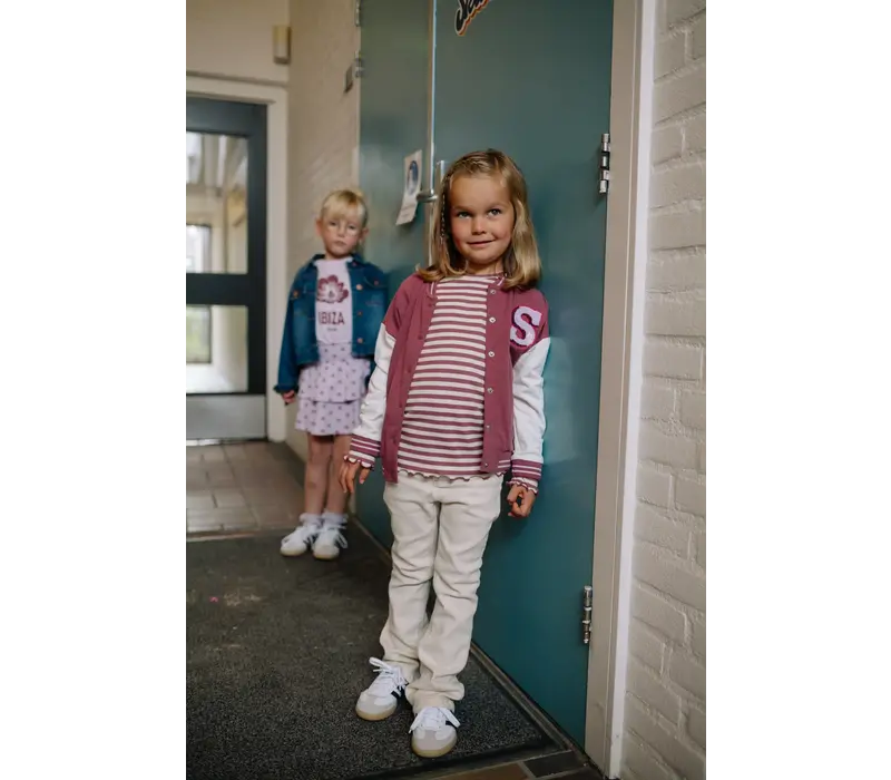 Stains and Stories girls flared denim ivory