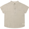 Baje Studio Joa, shortsleeve blouse, taupe clay