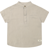 Baje Studio Joa, shortsleeve blouse, taupe clay