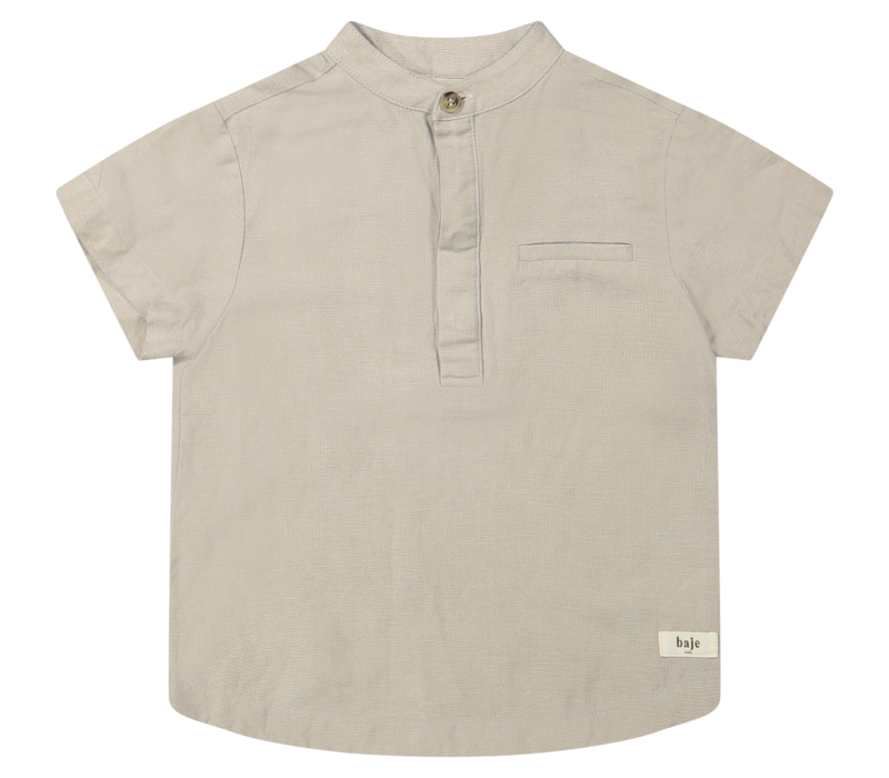 Baje Studio Joa, shortsleeve blouse, taupe clay