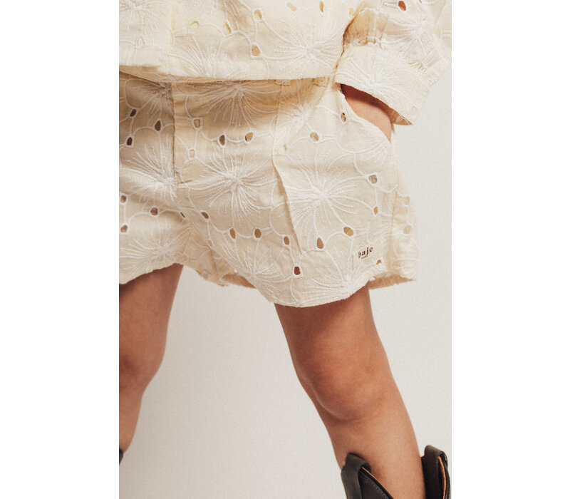 Baje Studio Cabril Pants short Creme oat