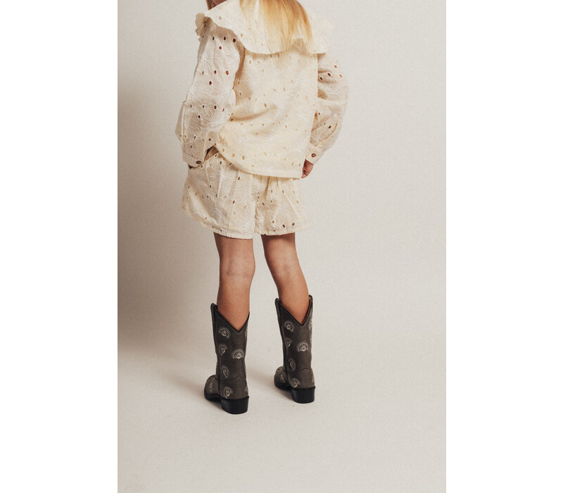 Baje Studio Cabril Pants short Creme oat