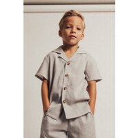 Baje Studio Buce, shortsleeve blouse, blue steel