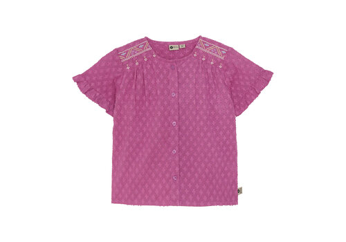 Daily seven Daily Seven Shirt Embroidery Cherry Purple