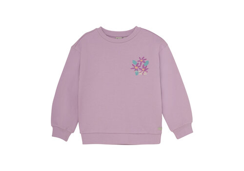 Daily seven Daily Seven Sweater Flower Backprint Dusty Lilac