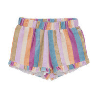 Daily Seven Shorts Terry Stripe Cherry Purple
