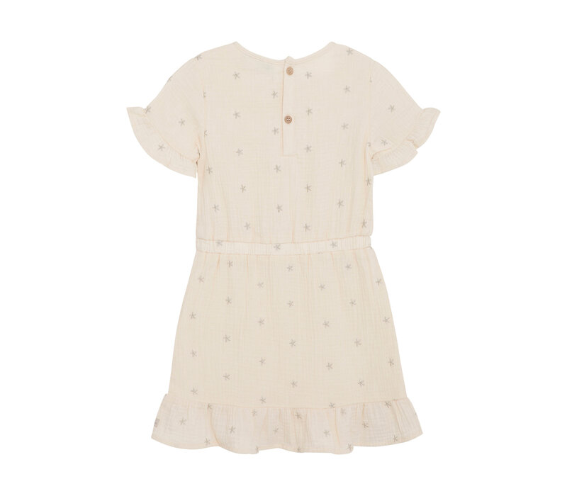 Daily Seven Dress Allover Print Sandshell