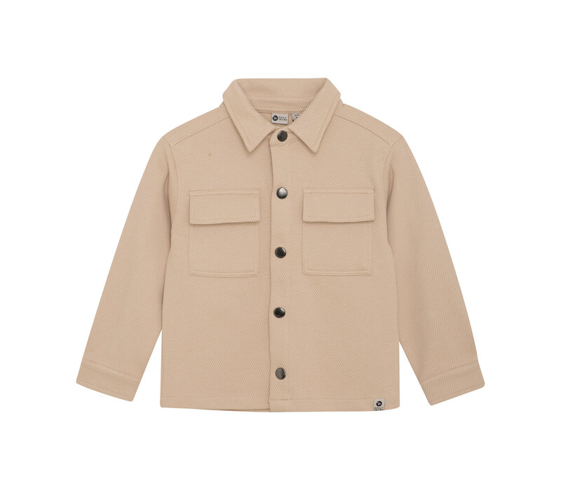 Daily Seven Shirt Jacket Structure Latte Sand