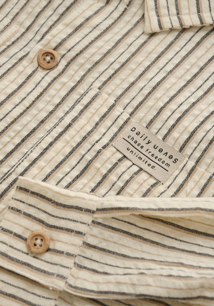 Daily Seven Shirt LS Striped Cloud