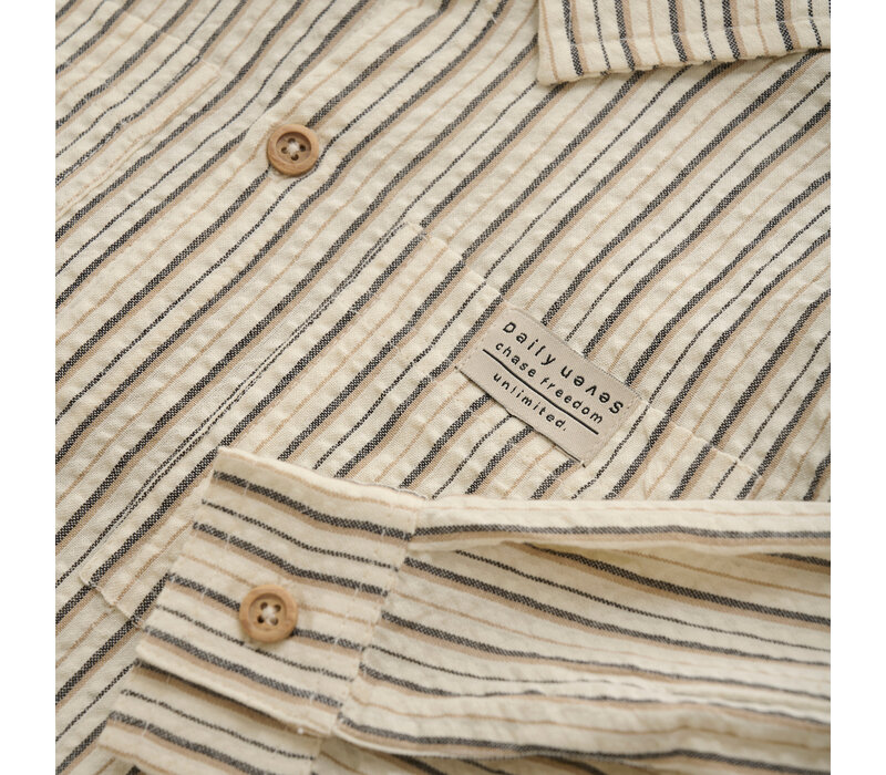 Daily Seven Shirt LS Striped Cloud