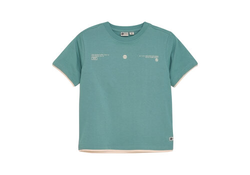Daily seven Daily Seven T-shirt Double Layer Ocean Green