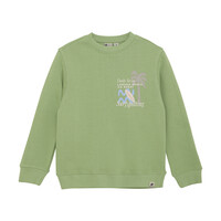 Daily Seven Sweater Textprint Tendril