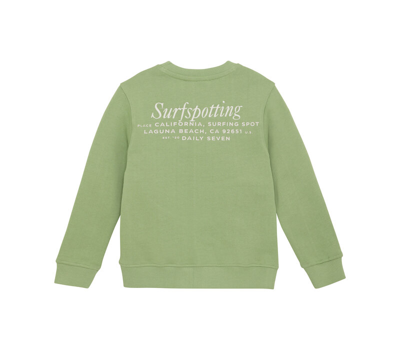 Daily Seven Sweater Textprint Tendril