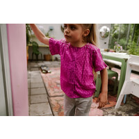 Daily Seven Shirt Embroidery Cherry Purple