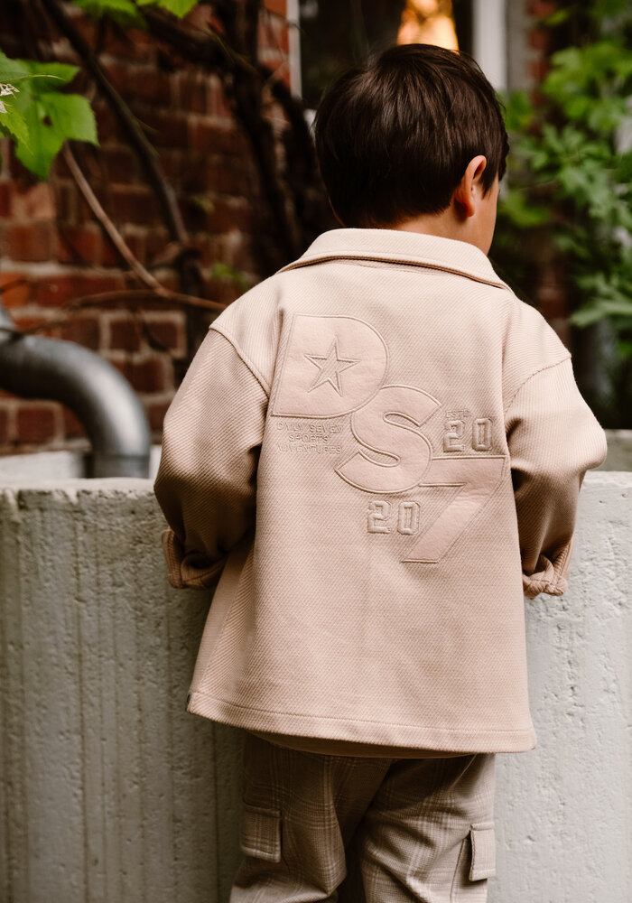 Daily Seven Shirt Jacket Structure Latte Sand