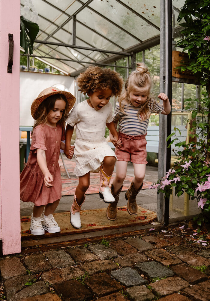 Daily Seven Dress Allover Print Sandshell