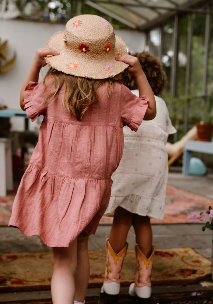 Daily Seven Dress Allover Print Sandshell