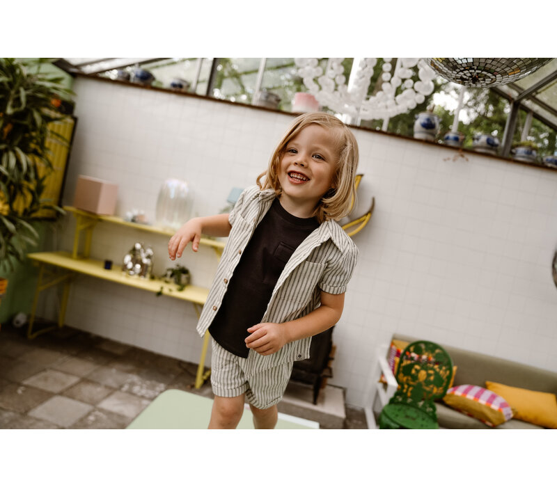 Daily Seven Shorts Small Stripe Sandshell